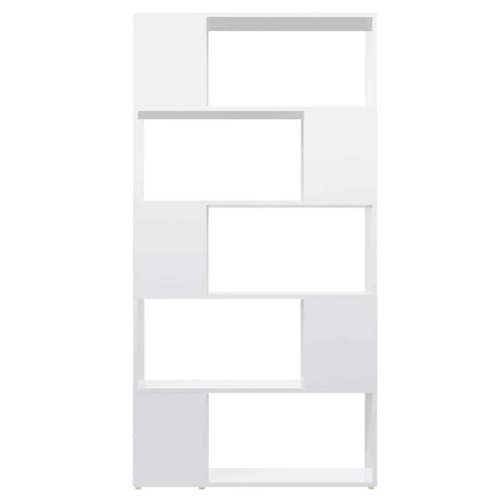 Book Cabinet Room Divider Shelving Unit Storage White 80x24x155 cm Engineered