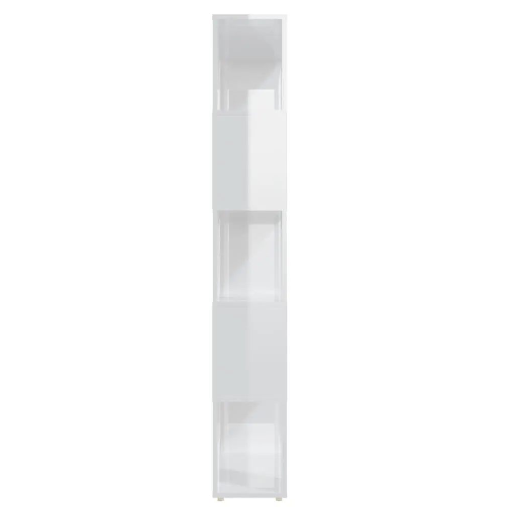 Book Cabinet Room Divider Shelving Unit Storage White 80x24x155 cm Engineered