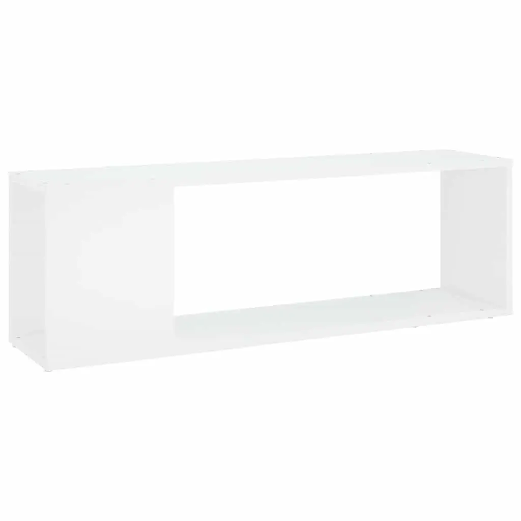 TV Cabinet Engineered Wood 100cm White with 2 Shelves