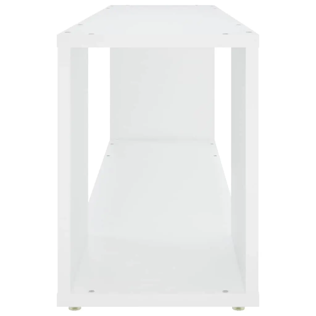 TV Cabinet Engineered Wood 100cm White with 2 Shelves