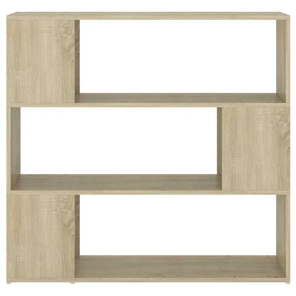 Book Cabinet Room Divider Brown Shelving Unit 100x24x94cm
