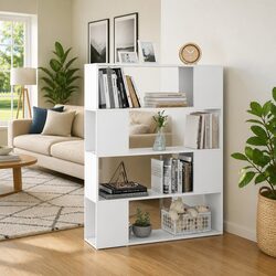 Practical White Cabinet Room Divider for Home Use