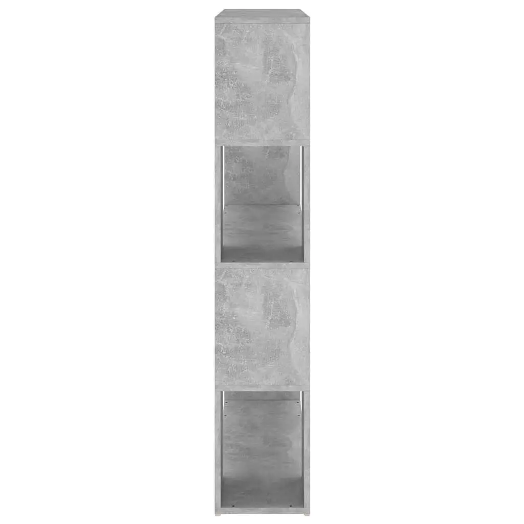 Bookcase Freestanding Storage Shelf Grey 100x24x124 cm