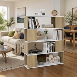 Functional Bookcase Room Divider for Home Organization
