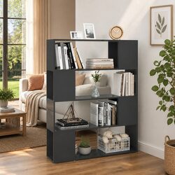 Practical Grey Book Cabinet for Organized Living Spaces