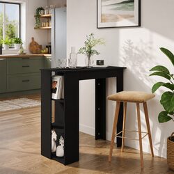 Bar Table with Shelves for Home Use