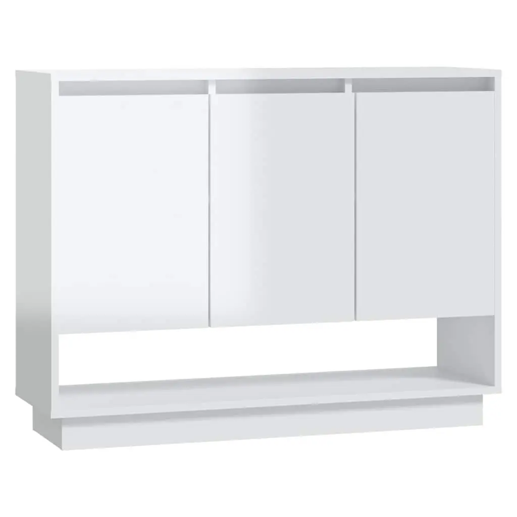 High Gloss White Sideboard for Home Use