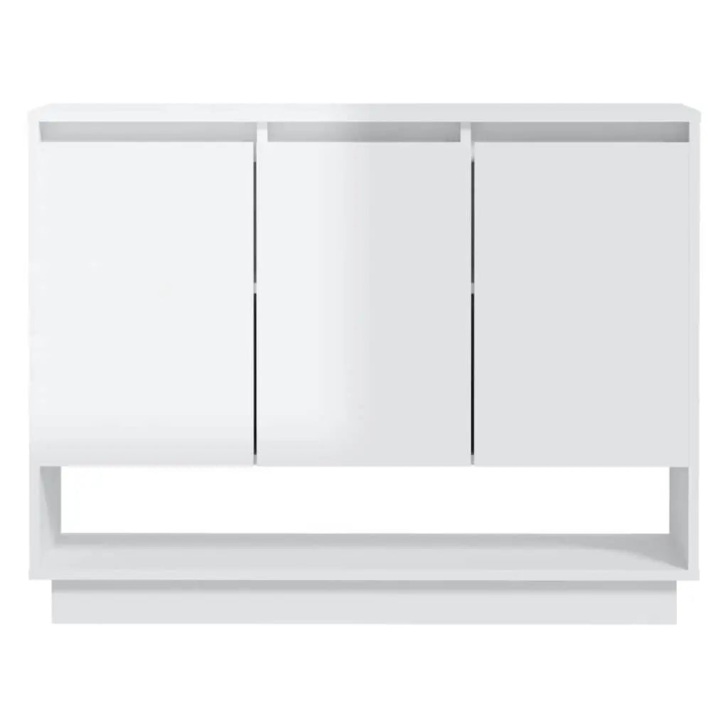 High Gloss White Sideboard for Home Use
