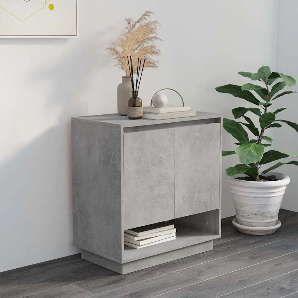 Sideboard Storage Cabinet Engineered Wood 70W x 41D x 75H cm Grey