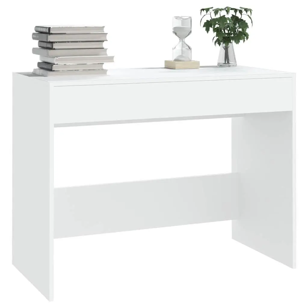 White Office Desk with 2 Drawers for Home and Office