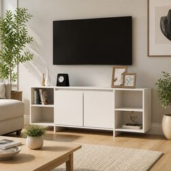 Functional White TV Cabinet Perfect for Your Living Room