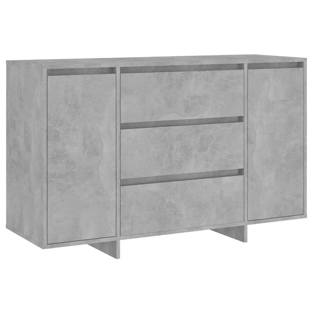 Sideboard Cabinet Engineered Wood 120 x 41 x 75 cm Grey 2 Doors 3 Drawers