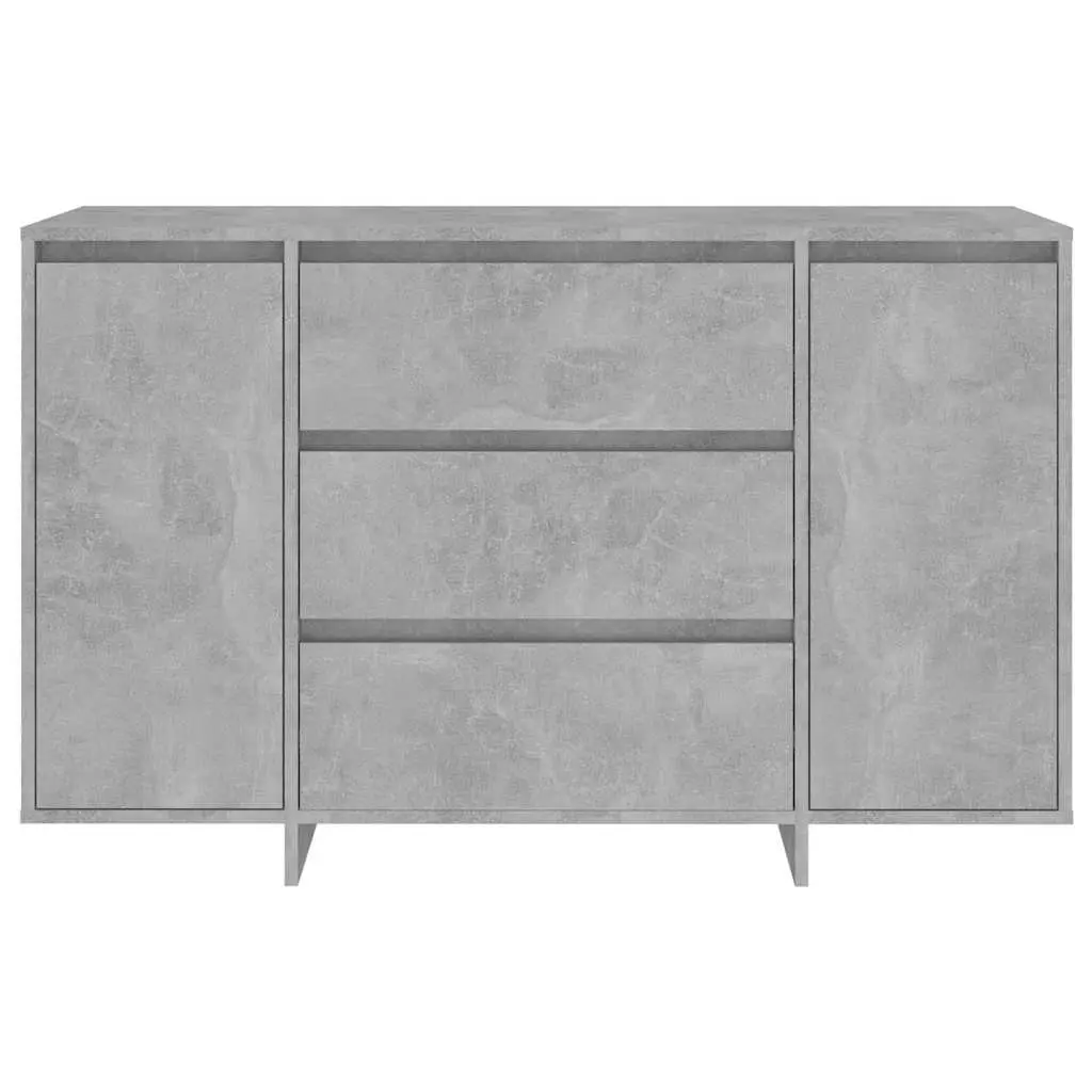 Sideboard Cabinet Engineered Wood 120 x 41 x 75 cm Grey 2 Doors 3 Drawers