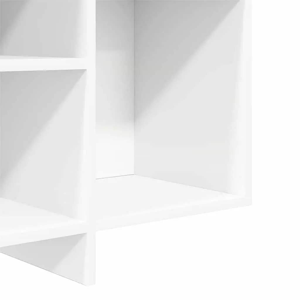 Sideboard Engineered Wood 120W x 30D x 75H cm White Modern Storage Cabinet with Shelves