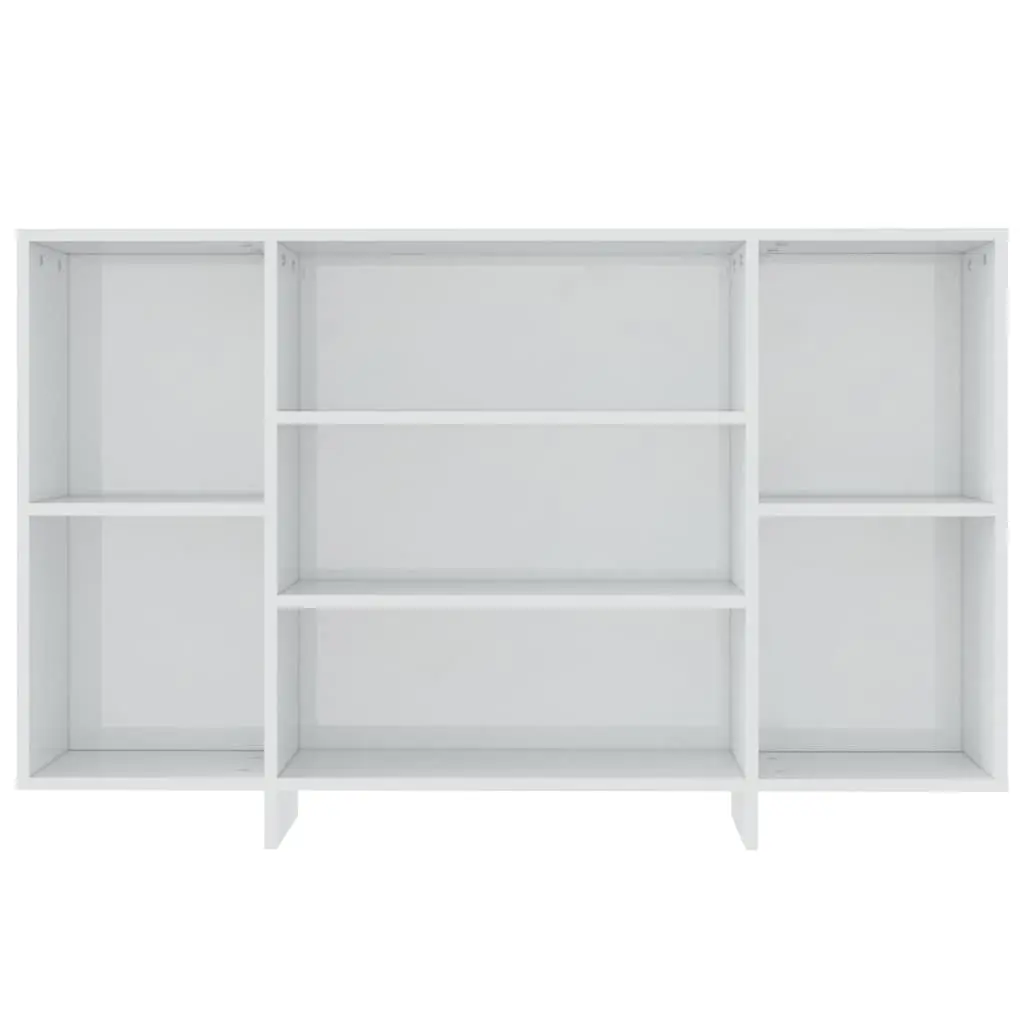 Sideboard Engineered Wood 120 x 30 x 75 cm White High Gloss Modern Cupboard Furniture
