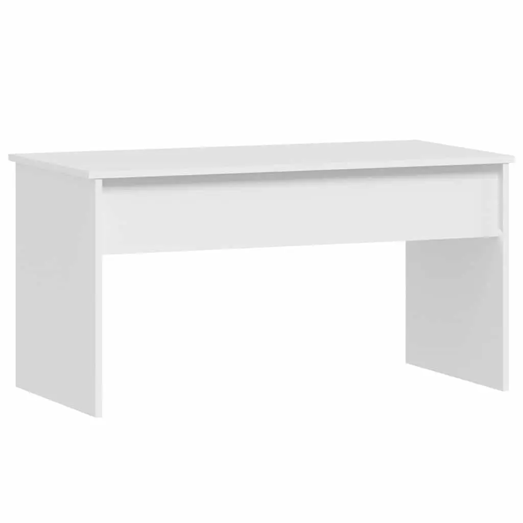 Coffee Table Engineered Wood Lift Top White 102 x 50.5 x 52.5 cm