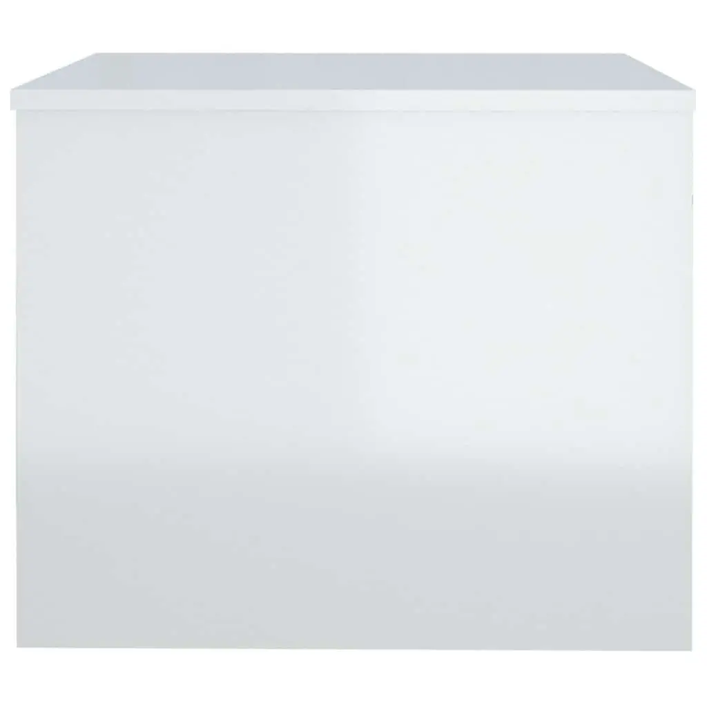 Coffee Table Engineered Wood High Gloss White Lift Top Storage Compartment