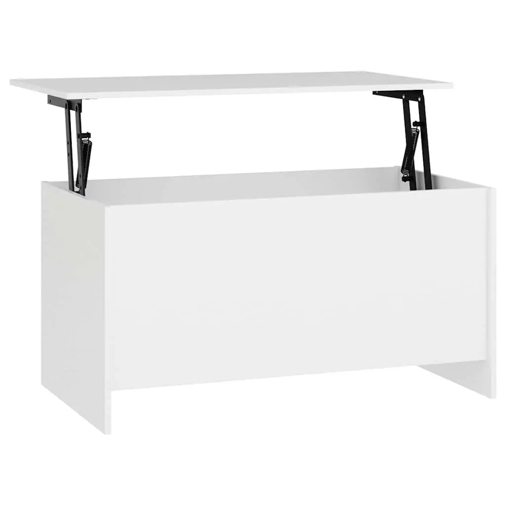 Coffee Table Engineered Wood Lift Top 102x55.5cm White