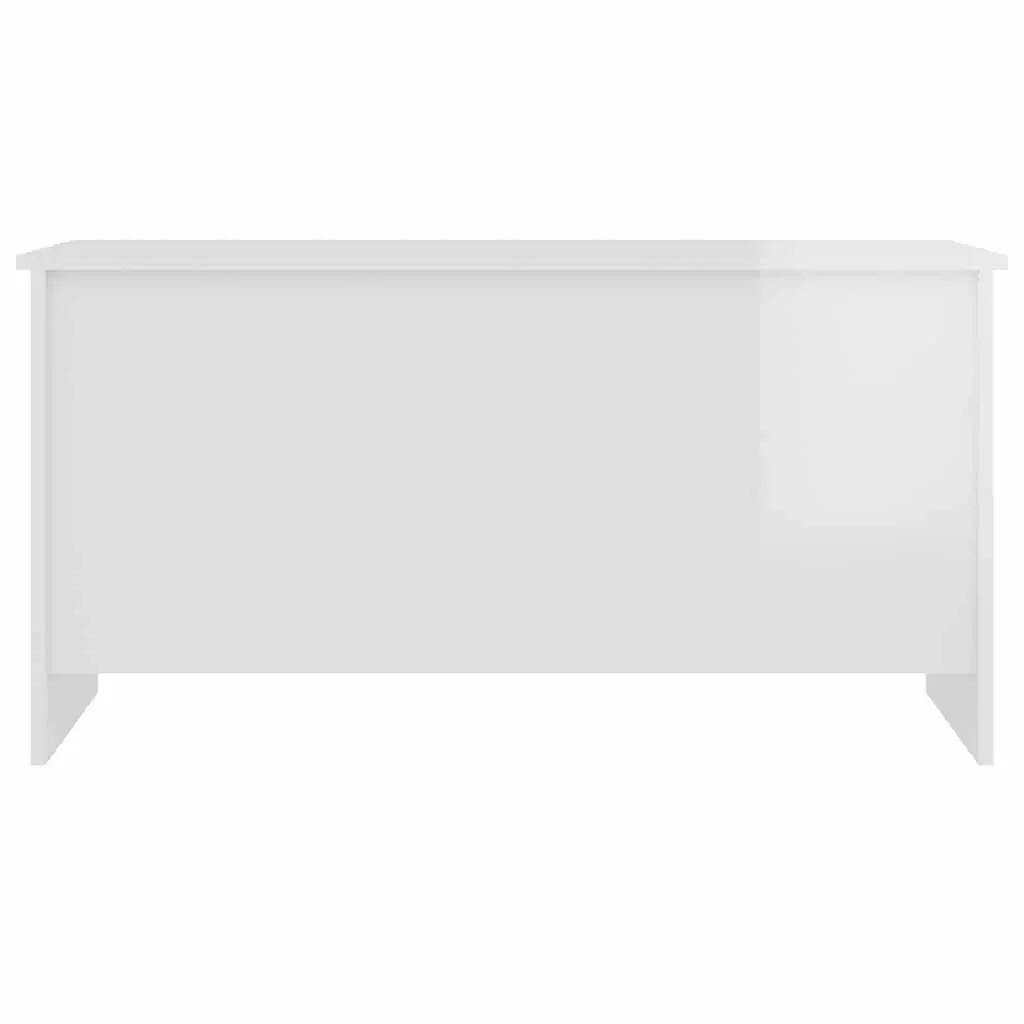 Coffee Table Engineered Wood Lift Top Storage 102 x 55.5 x 52.5 cm High Gloss White