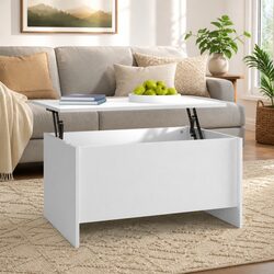 Practical White Coffee Table for Various Home Needs
