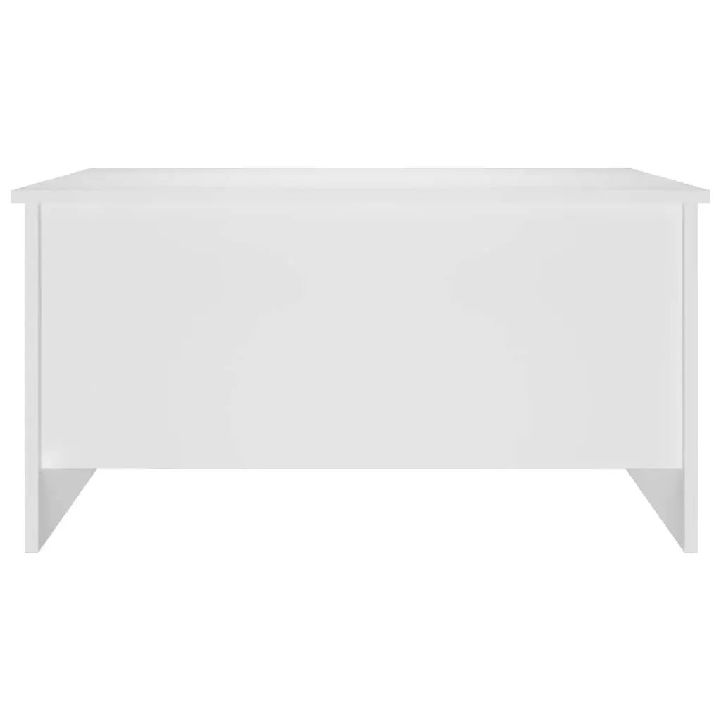 Coffee Table White Lift-Top Design Storage Compartment Living Room Furniture