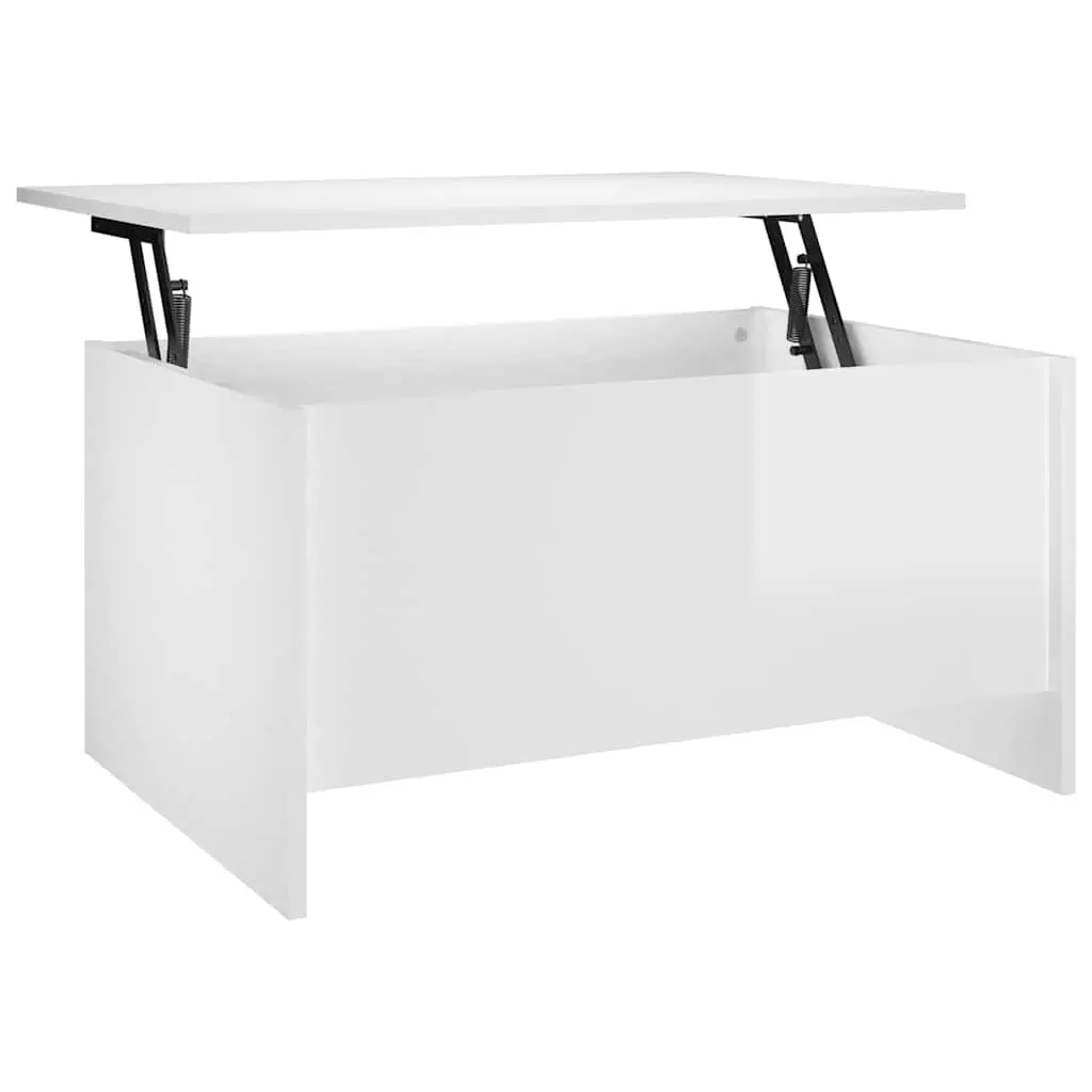 Coffee Table Engineered Wood Lift Top Storage White 80 x 55.5 x 41.5 cm