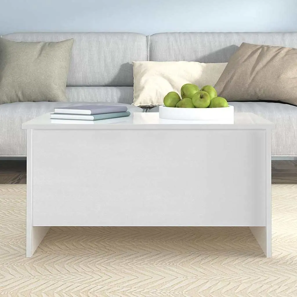 Coffee Table Engineered Wood Lift Top Storage White 80 x 55.5 x 41.5 cm