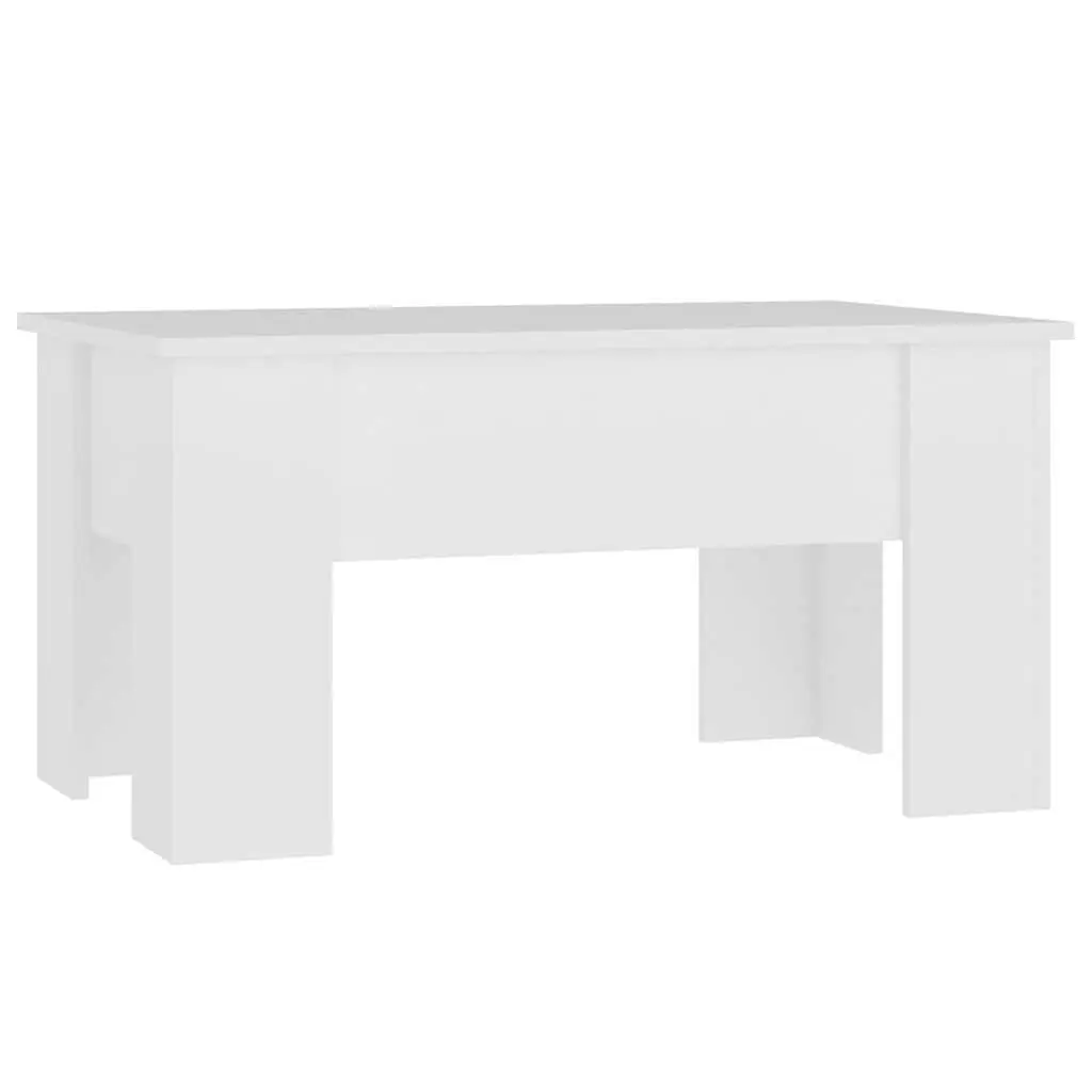 Coffee Table Lift-Top Engineered Wood 79L x 49W x 41H cm White