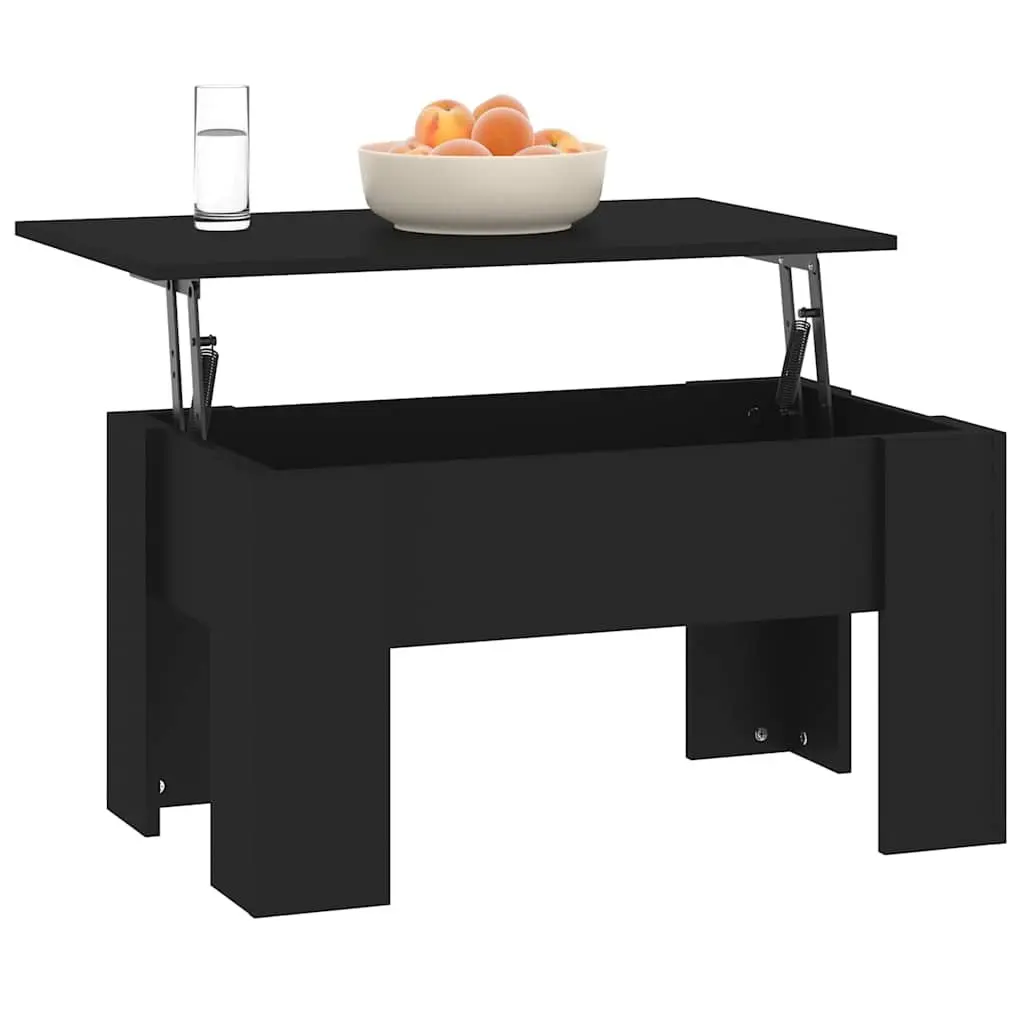 Coffee Table Lift Top Black Storage Compartment Living Room Furniture Accent