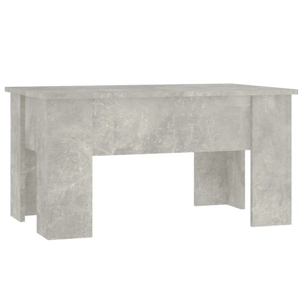 Coffee Table Engineered Wood Lift Top Grey Modern 79 x 49 x 41 cm