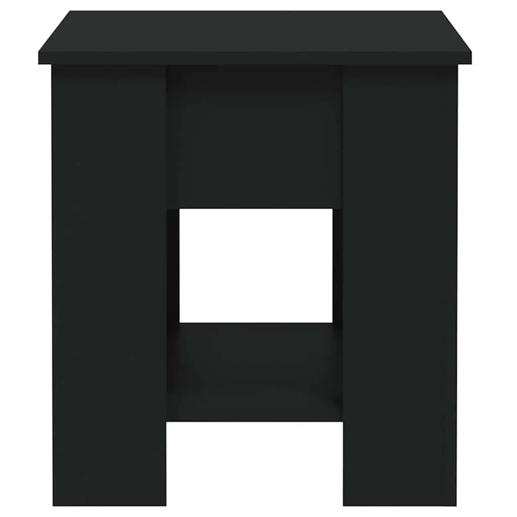 Coffee Table Lift-Top Black Storage Compartment Engineered Wood Living Room
