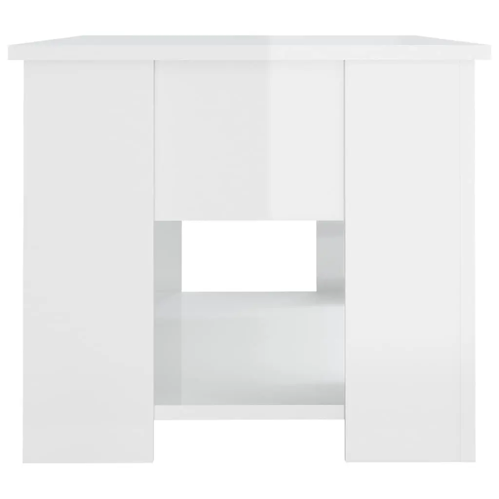 Coffee Table Engineered Wood Lift Top White 79W x 49D x 41H cm