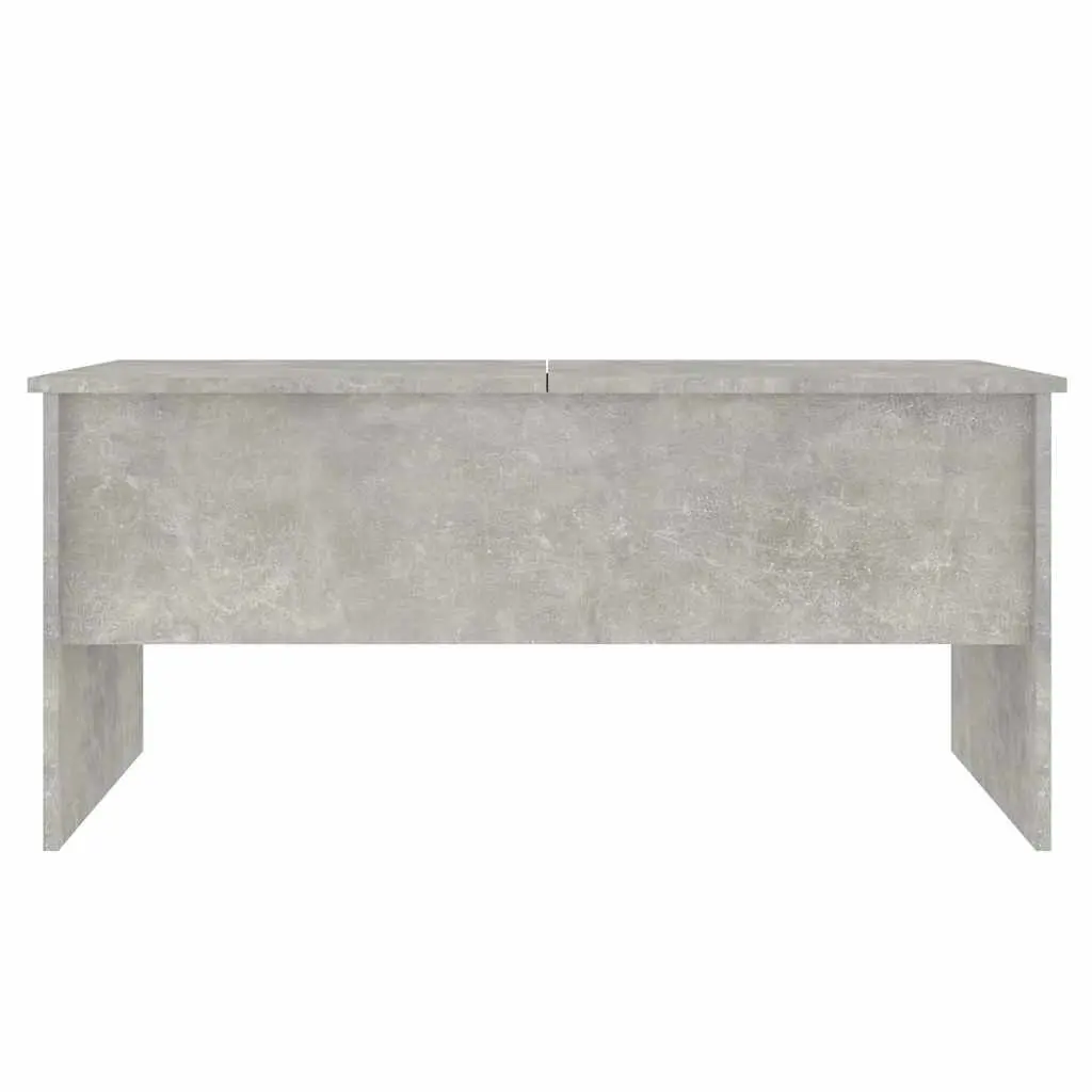 Coffee Table Grey with Storage Compartments Lift-Top Design Engineered Wood