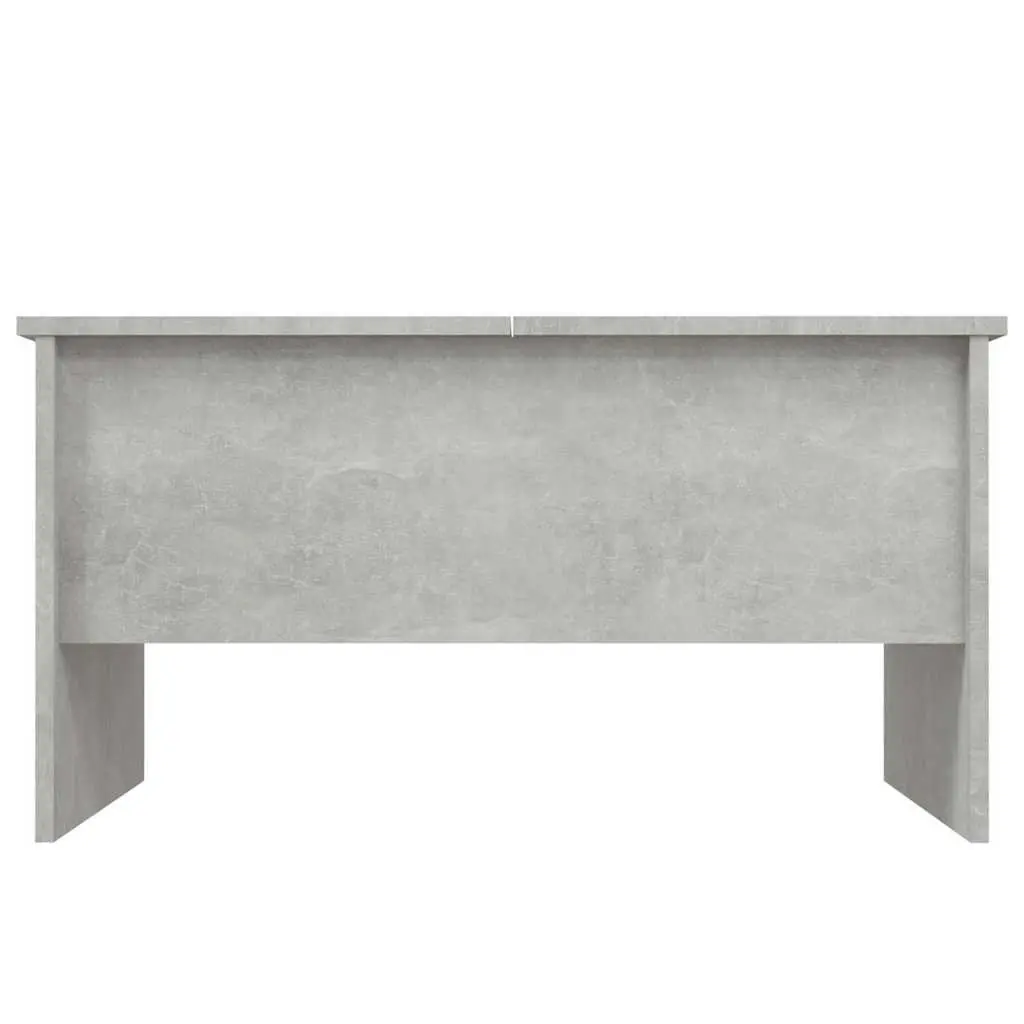Coffee Table Engineered Wood Grey Adjustable Liftable Top Hidden Storage Compartments