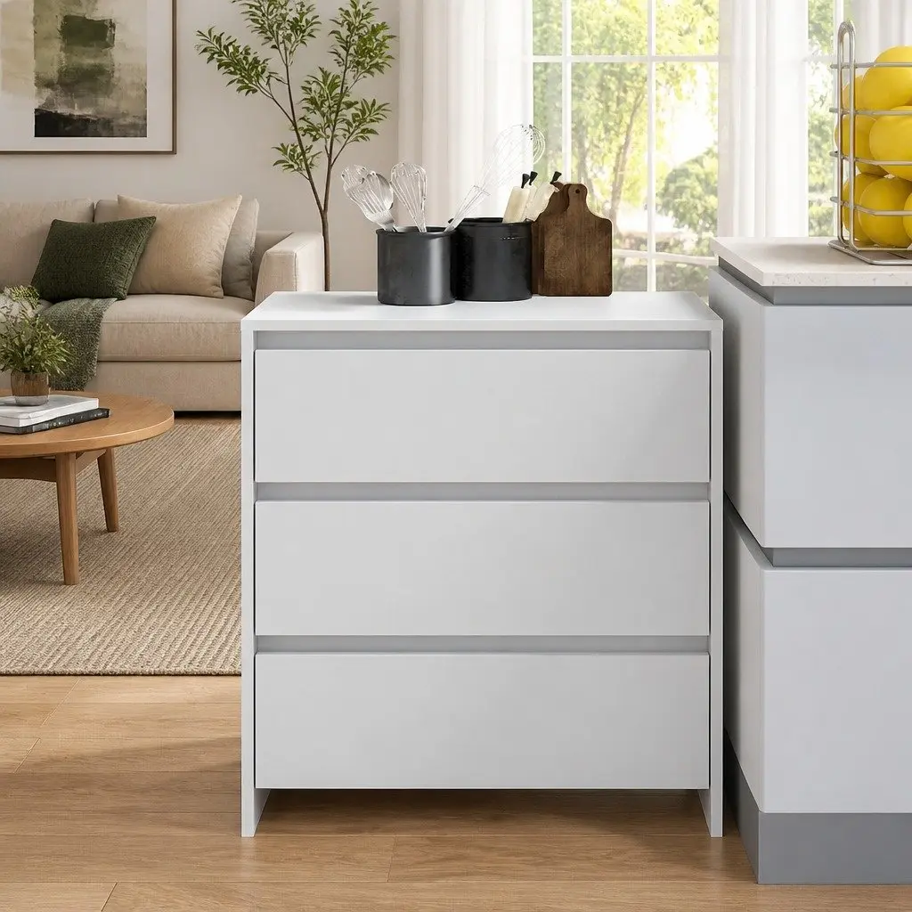 3-Drawer Sideboard for Living Room Use