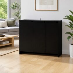 Versatile Black Sideboard for Home Organization