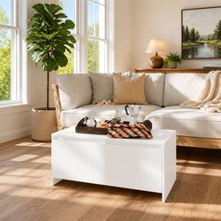 Practical White Coffee Table for Everyday Use