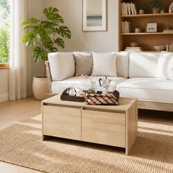 Coffee Table with Storage Drawers Modern Design Accent Living Room Furniture