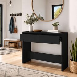 Console Table Hallway Entrance Accent Side Table Black Storage Furniture