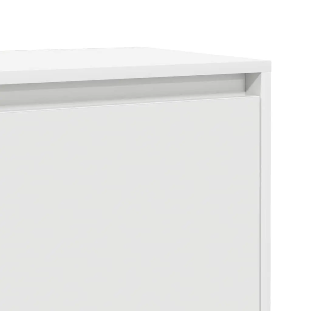 Bedside Cabinet Set Engineered Wood 45 x 34 x 44.5 cm White
