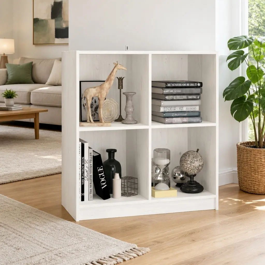Sideboard White Storage Cabinet Modern Living Room Furniture Cupboard