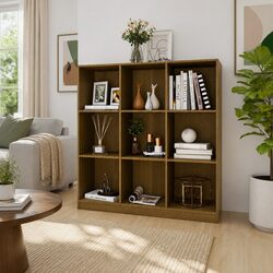 Practical Honey Brown Pinewood Room Divider for Your Home