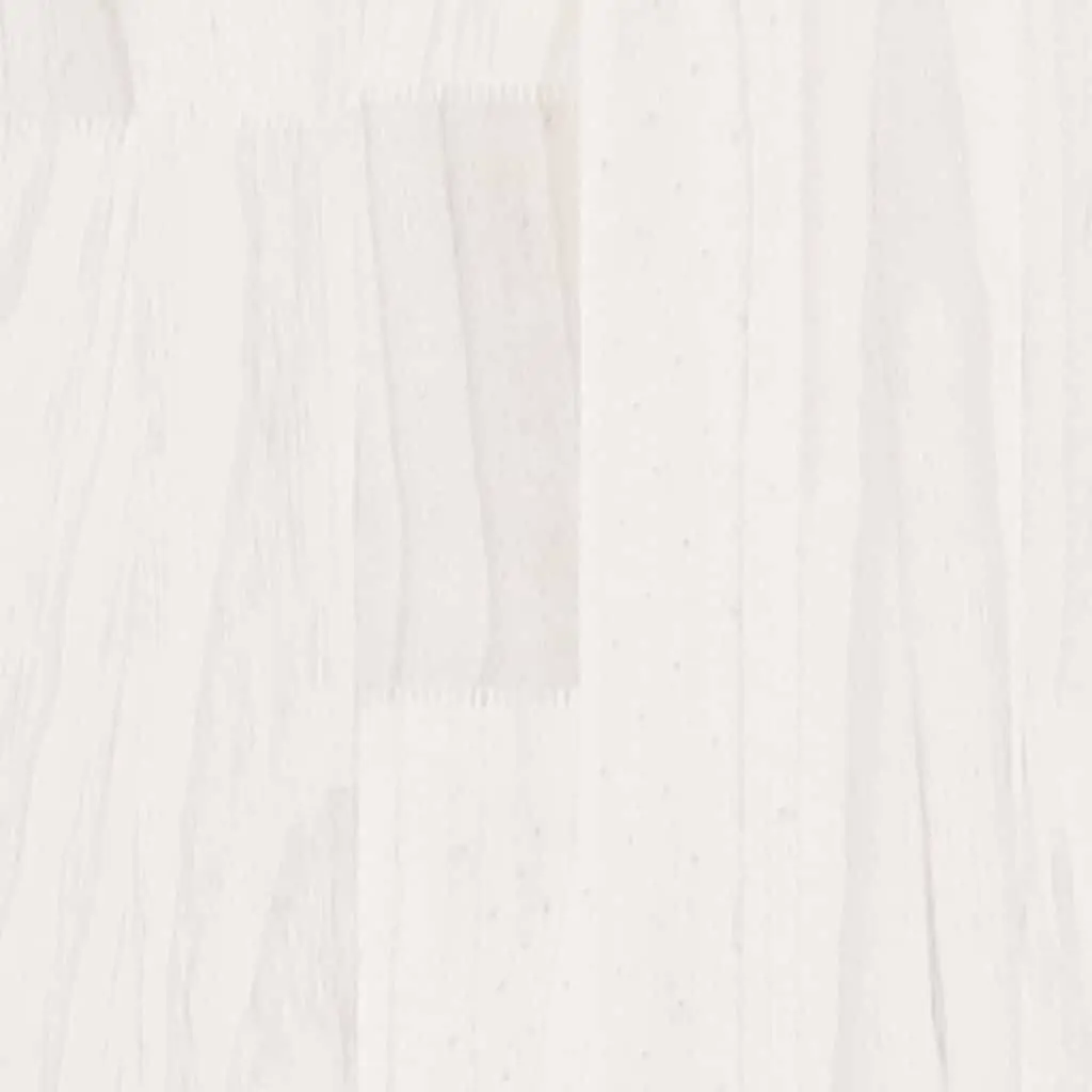 White Pinewood Bed Frame 135x190 cm for Modern Bedrooms