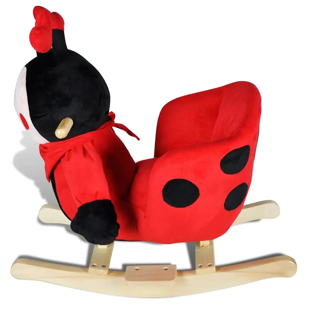 Baby Rocker Soft Plush Multicolour Ladybug for Toddlers 12 Months and Up