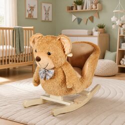 Teddy Bear Rocking Animal Toy for Interactive Play