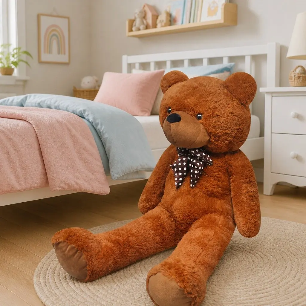 Stuffed Animal Plush Teddy Bear 85cm Brown