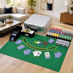 Poker and Blackjack Set for Home Entertainment