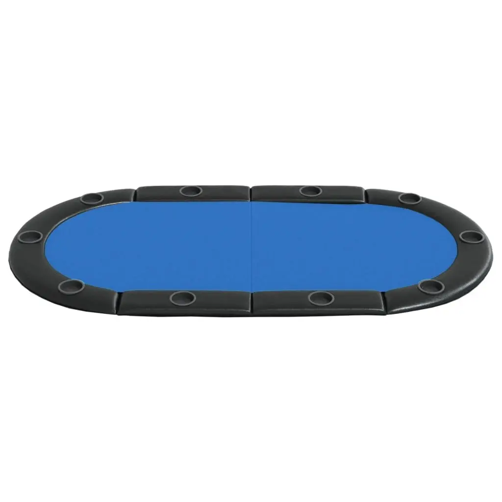 Poker Tabletop Foldable Casino-Grade Felt 208 x 106 cm Blue