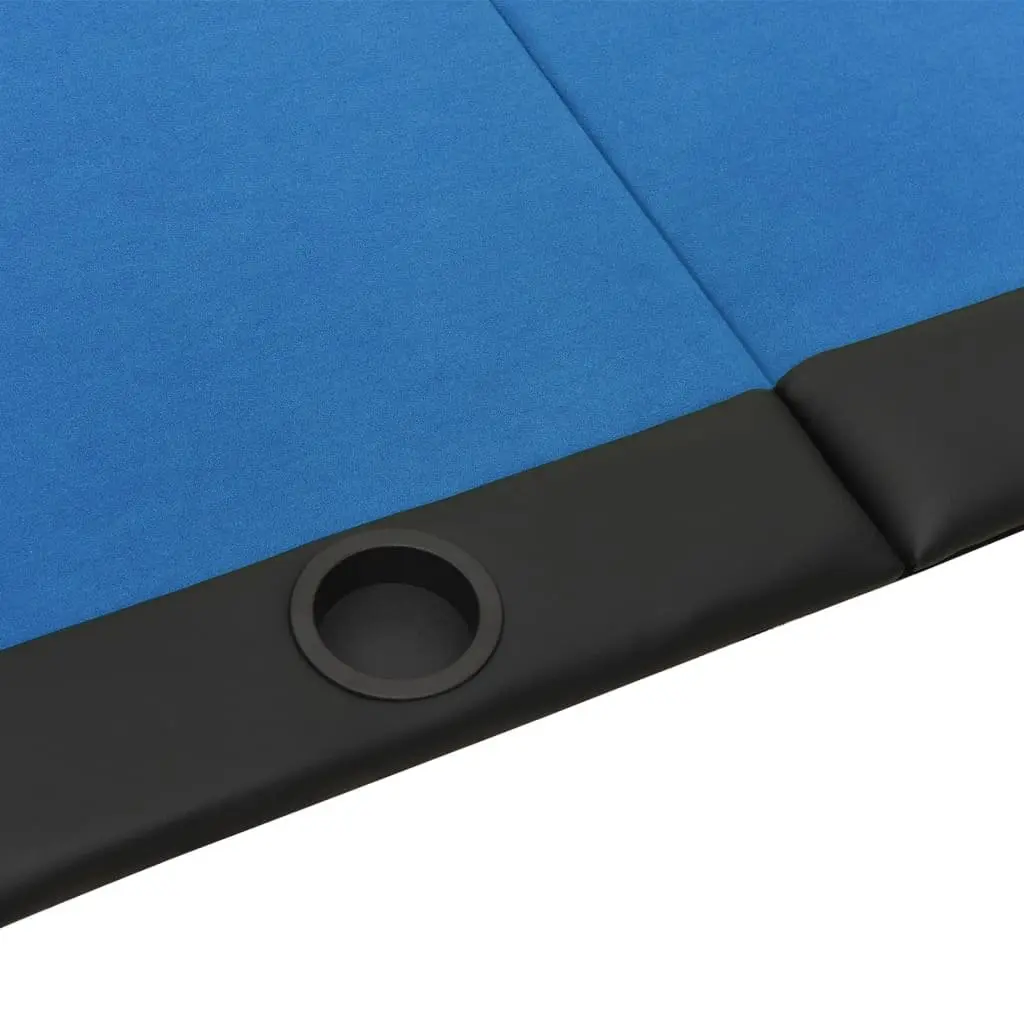 Poker Tabletop Foldable Casino-Grade Felt 208 x 106 cm Blue