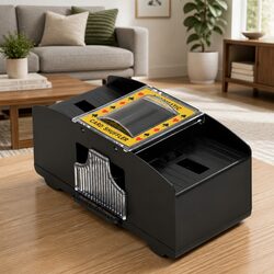 Automatic Card Shuffler 2 Decks Poker Bridge Texas Hold'em Games Battery Powered
